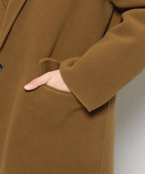 H　BEAUTY&YOUTH UNITED ARROWS（エイチビューティーアンドユースユナイテッドアローズ）の「＜H＞REVER CHESTER COAT/コート ◆（チェスターコート・メンズ・オリーブ・MEDIUM/SMALL/LARGE）」の5枚目の写真