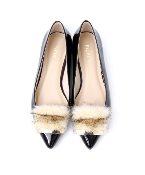 PICHE ABAHOUSE（ピシェ アバハウス）の「プレートファーパンプス（パンプス・レディース・ブラック/ダークブラウン/ピンク/その他・40/38/39/35/36/37/34）」の3枚目の写真