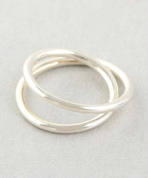 Jouete（ジュエッテ）の「レイヤードピンキー リング（リング・レディース・シルバー・#5/#03/#1）」の3枚目の写真