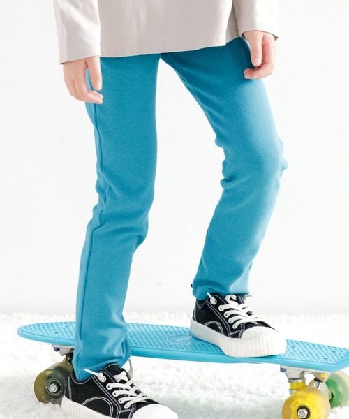 Bee des Bee（ビーデスビー）の「ストレッチパンツ（その他パンツ・キッズ・チャコール/マスタード/ワイン/グリーン系その他/パープル系その他/ブラック/ベージュ/ネイビー/グレー/レッド/カーキ/ピンク/ブルー/パープル/イエロー×グリーン/ターコイズブルー/レッドパープル/レッド系その他/オレンジ/ダークブラウン/ラベンダー/テラコッタ/ブルーグレー/パープル系その他2/ミント/ブルーグリーン/ライトブラウン/ホワイト・90cm/100cm/110cm/120cm/130cm/140cm/150cm/160cm）」の14枚目の写真