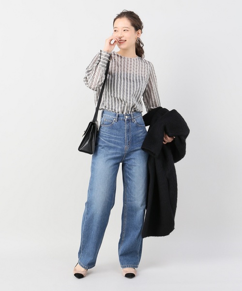 IENA - 美品 IENA シアーボンボンデザインブラウス イエナ セール】シアーボンボンデザインブラウス◇（シャツ/ブラウス