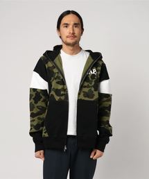 A BATHING APE | 1ST CAMO COLOR BLOCK FULL ZIP HOODIE M(パーカー)