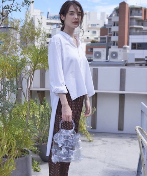 LE VERNIS(ル・ベルニ)の「フラワーボムバッグ(ハンドバッグ・レディース・ホワイト/ブラック/ブルー/クリア・FREE)」の12枚目の写真