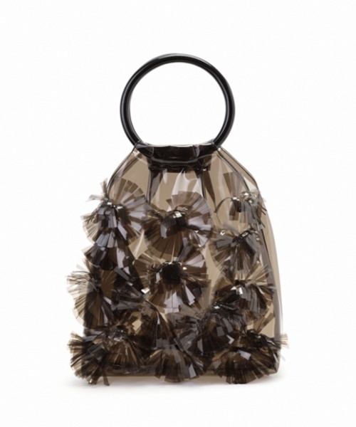 LE VERNIS(ル・ベルニ)の「フラワーボムバッグ(ハンドバッグ・レディース・ホワイト/ブラック/ブルー/クリア・FREE)」の18枚目の写真