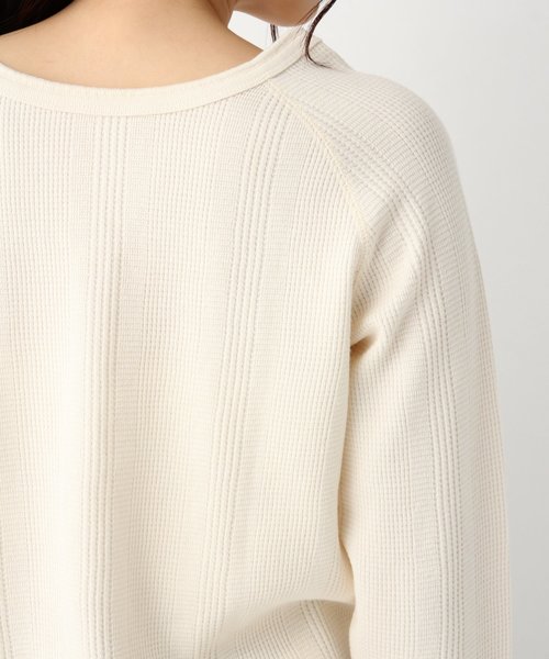 GLOBAL WORK(グローバルワーク)の「【UVカット】USA2WAYワッフルヘンリー/822626(Tシャツ/カットソー・レディース・ネイビー/オフホワイト/ミント/キャメル/パープル系その他4・MEDIUM/LARGE)」の20枚目の写真