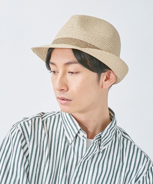 CASTANO（カスターノ）の「洗濯機で洗える帽子【CASTANO】MW BRAID HIGHBACK MANNISH /【カスターノ】ブレード（ハット・メンズ・ブラック/ネイビー/ブラウン/ベージュ・58cm/60cm/62cm）」の15枚目の写真