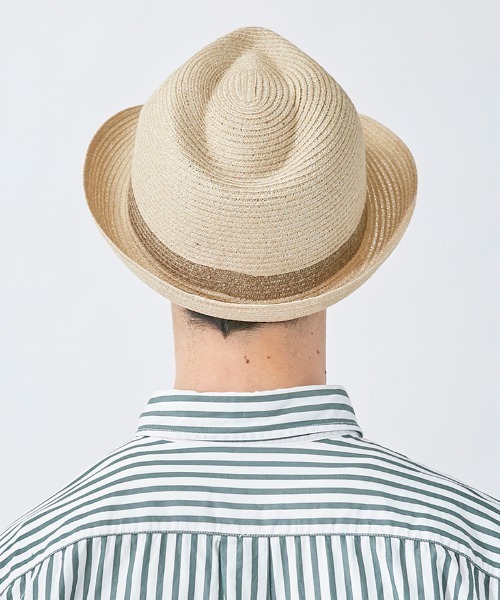 CASTANO（カスターノ）の「洗濯機で洗える帽子【CASTANO】MW BRAID HIGHBACK MANNISH /【カスターノ】ブレード（ハット・メンズ・ブラック/ネイビー/ブラウン/ベージュ・58cm/60cm/62cm）」の13枚目の写真