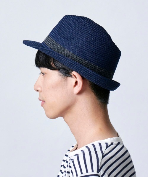 CASTANO（カスターノ）の「洗濯機で洗える帽子【CASTANO】MW BRAID HIGHBACK MANNISH /【カスターノ】ブレード（ハット・メンズ・ブラック/ネイビー/ブラウン/ベージュ・58cm/60cm/62cm）」の18枚目の写真