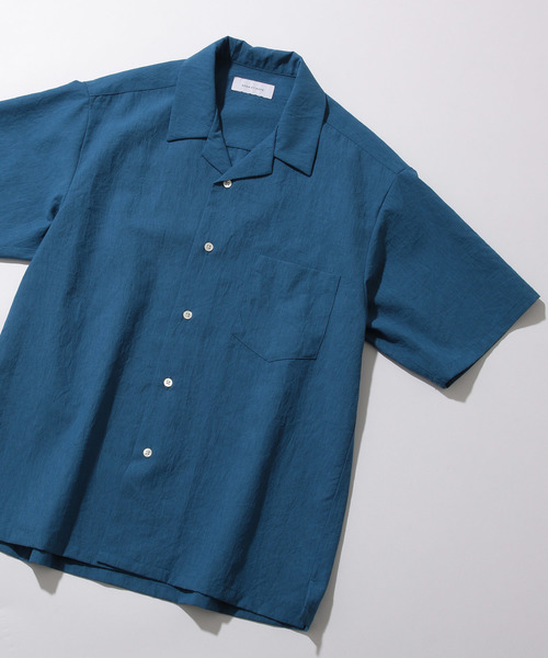 ADAM ET ROPE'(アダムエロペ)の「【EVALET】開襟半袖シャツ(シャツ/ブラウス・メンズ・ベージュ系その他/ネイビー/ブルー系その他/イエロー系その他/チャコールグレー・M/L)」の5枚目の写真
