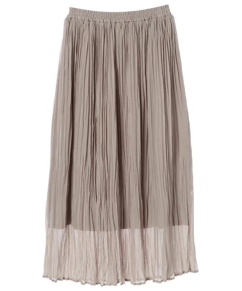 YECCA VECCA(イェッカヴェッカ)の「AS.ランダムプリーツマキシスカート(スカート・レディース・ブラウン/ベージュ系その他/ブルー/イエロー・FREE)」の6枚目の写真