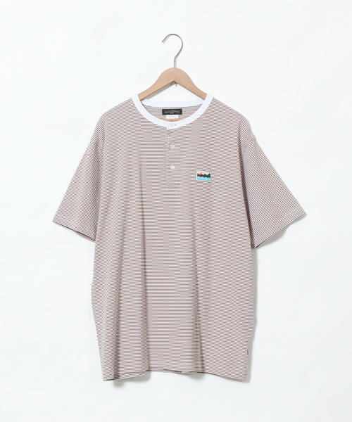 coen（コーエン）の「SUNNY SPORTS（サニースポーツ）別注USAコットンヘンリーネックボーダーTシャツ（Tシャツ/カットソー・メンズ・ベージュ/ケリー/ライトブルー・LARGE/MEDIUM/X-LARGE/SMALL）」の20枚目の写真