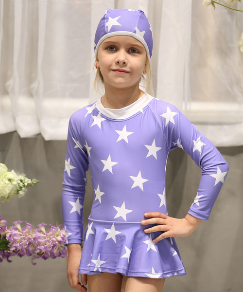 キッズ 帽子付き 長袖ワンピース水着 水着 Osyarevo オシャレボ のファッション通販 Zozotown