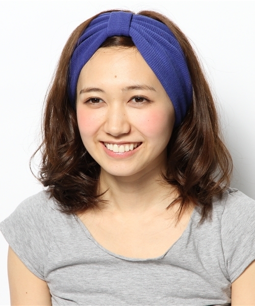 WEGO（ウィゴー）の「WEGO/リブターバン（ヘアバンド・レディース・ホワイト/ブラック/ブルー/ネイビー/レッド・FREE）」の7枚目の写真