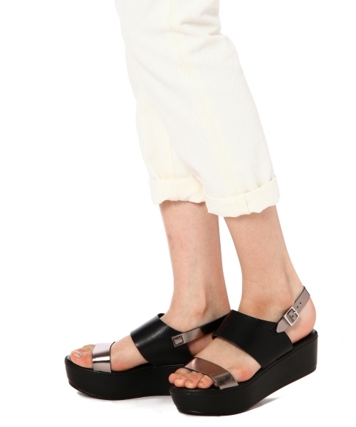 Another Edition（アナザーエディション）の「AE CMBI WDG SNDL50 ◆（サンダル・レディース・ブラック/ベージュ・38/36/37）」の9枚目の写真