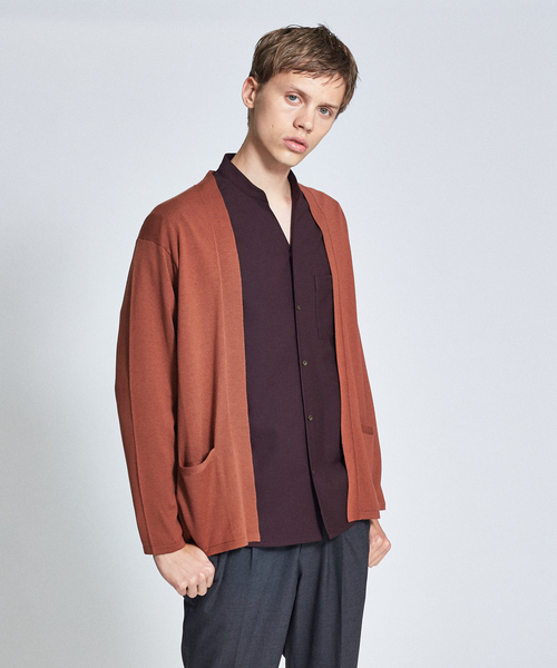 ABAHOUSE(アバハウス)の「【セットアップ対応】平織り Vネック シャツ(シャツ/ブラウス・メンズ・カーキ/パープル系その他/チャコールグレー・44/46/48)」の20枚目の写真