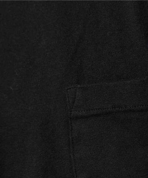 And A（アンドエー）の「TUBE PK VN TEE（Tシャツ/カットソー・メンズ・ホワイト/ブラック/マスタード/レッド/ネイビー/ミント・42/44/40）」の7枚目の写真