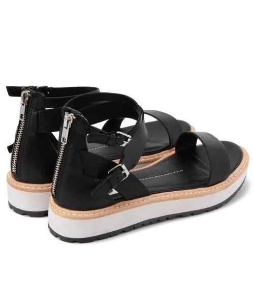 Another Edition（アナザーエディション）の「DV アツゾコ STRP SNDL35（サンダル・レディース・ホワイト/ブラック・8/7/6）」の5枚目の写真