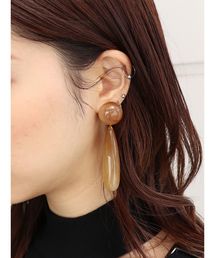 マーブルドロップピアス