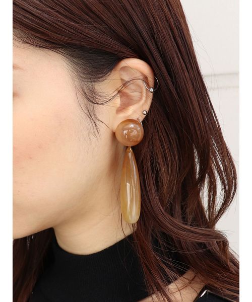 マーブルドロップピアス ピアス 両耳用 セール Murua ムルーア のファッション