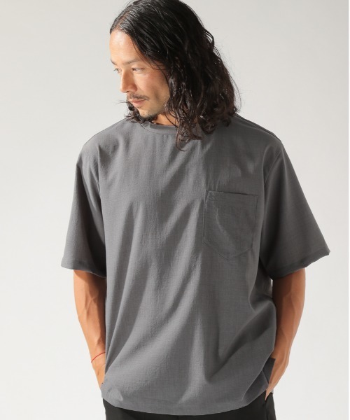 BAYFLOW(ベイフロー)の「【FUNCTION】フハクS/S TEE(Tシャツ/カットソー・メンズ・ブルー/グレー/ベージュ/ピンク・LARGE/MEDIUM/SMALL)」の2枚目の写真