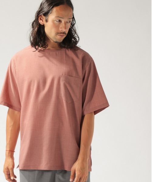 BAYFLOW(ベイフロー)の「【FUNCTION】フハクS/S TEE(Tシャツ/カットソー・メンズ・ブルー/グレー/ベージュ/ピンク・LARGE/MEDIUM/SMALL)」の1枚目の写真