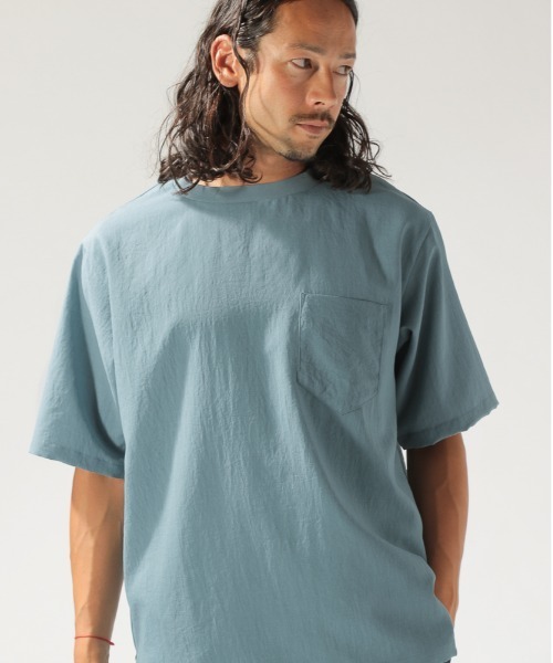 BAYFLOW(ベイフロー)の「【FUNCTION】フハクS/S TEE(Tシャツ/カットソー・メンズ・ブルー/グレー/ベージュ/ピンク・LARGE/MEDIUM/SMALL)」の4枚目の写真
