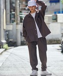 Mark Gonzales的「【セットアップ】Mark Gonzales/マークゴンザレス MONO-MART別注 CPOシャツジャケット ＆ シェフパンツ（套裝）」