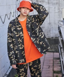 【セットアップ】Mark Gonzales/マークゴンザレス MONO-MART別注 CPOシャツジャケット & シェフパンツ