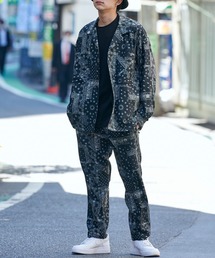 【セットアップ】Mark Gonzales/マークゴンザレス MONO-MART別注 CPOシャツジャケット & シェフパンツ