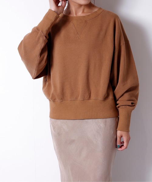 khaki（カーキ）の「「KHAKI / カーキ」オーセンティックワイドスリーブスウェットトレーナー