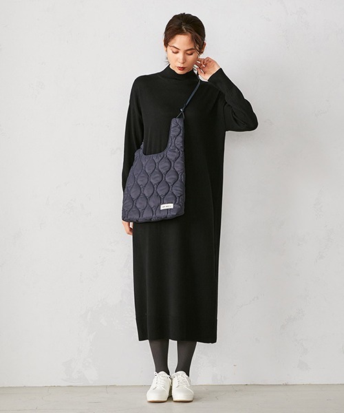 MONO　COMME CA（モノコムサ）の「キルティングバッグ（トートバッグ・レディース・ネイビー/カーキ/ベージュ・FREE）」の12枚目の写真