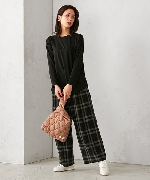 MONO　COMME CA（モノコムサ）の「キルティングバッグ（トートバッグ・レディース・ネイビー/カーキ/ベージュ・FREE）」の13枚目の写真