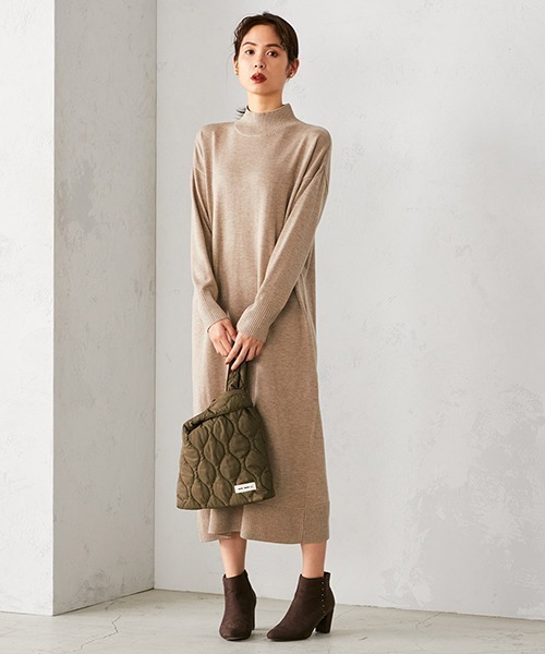 MONO　COMME CA（モノコムサ）の「キルティングバッグ（トートバッグ・レディース・ネイビー/カーキ/ベージュ・FREE）」の14枚目の写真