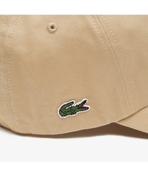 LACOSTE（ラコステ）の「ワンポイントワニロゴ刺しゅう6パネルボールキャップ（キャップ・メンズ・ベージュ/ネイビー/レッド/オフホワイト・FREE）」の8枚目の写真