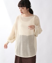 LOWRYS FARM | メッシュプルオーバーＬＳ　892898(ニット/セーター)