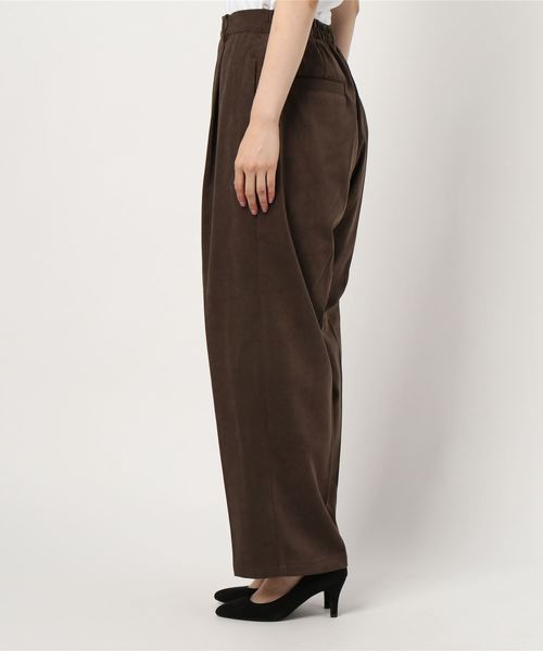 RAG MACHINE（ラグマシーン）の「【RAG MACHINE】セットアップワイドイージーパンツ（その他パンツ・レディース・ブラウン/ベージュ/オフホワイト・M/L）」の4枚目の写真