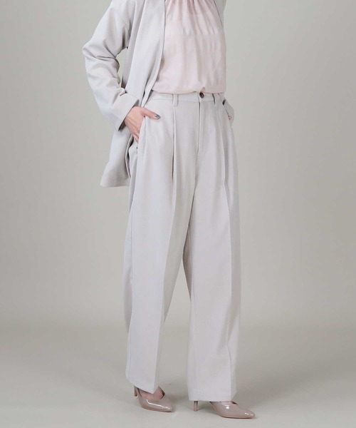 RAG MACHINE（ラグマシーン）の「【RAG MACHINE】セットアップワイドイージーパンツ（その他パンツ・レディース・ブラウン/ベージュ/オフホワイト・M/L）」の6枚目の写真