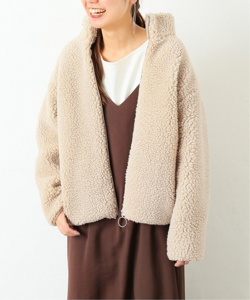 JOURNAL STANDARD relume - ☆ジャーナルスタンダードrelume ウォッシャブルスタンドカラーボアブルゾン JOURNAL STANDARD relume（ジャーナルスタンダード レリューム