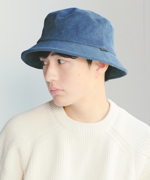 14+（イチヨンプラス）の「コーデュロイバケットハット（ハット・メンズ・ブルー/ブラック/ベージュ/ライトベージュ・FREE）」の4枚目の写真