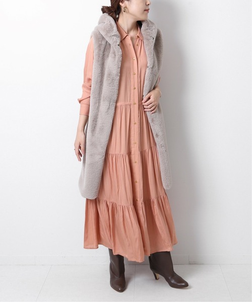 Spick Ne レーヨンストライプシャツドレス シャツワンピース Spick Span スピックアンドスパン のファッション Quittez Quittez Pas