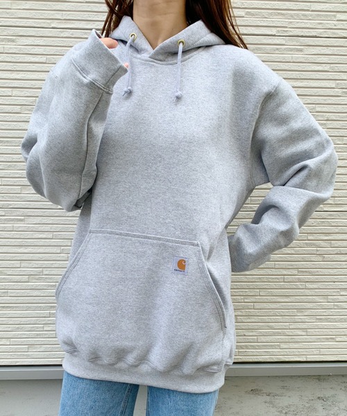 Carhartt（カーハート）の「【Carhartt】カーハート パーカー ユニセックス（パーカー・レディース・ブラック/ダークブラウン/オリーブ/グレー/チャコールグレー/ネイビー・XL/S/M/L/XXL）」の3枚目の写真