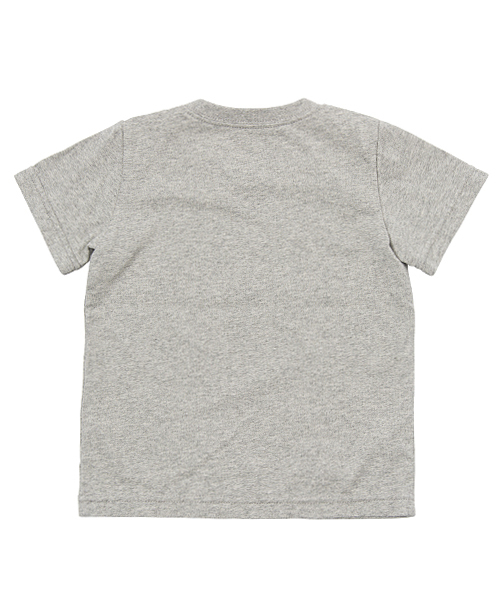 X-girl Stages（エックスガールステージス）の「S/S TEE "HAMBURGER FACE"(2T・3T)（Tシャツ/カットソー・キッズ・ホワイト/アッシュ・2T/3T）」の3枚目の写真