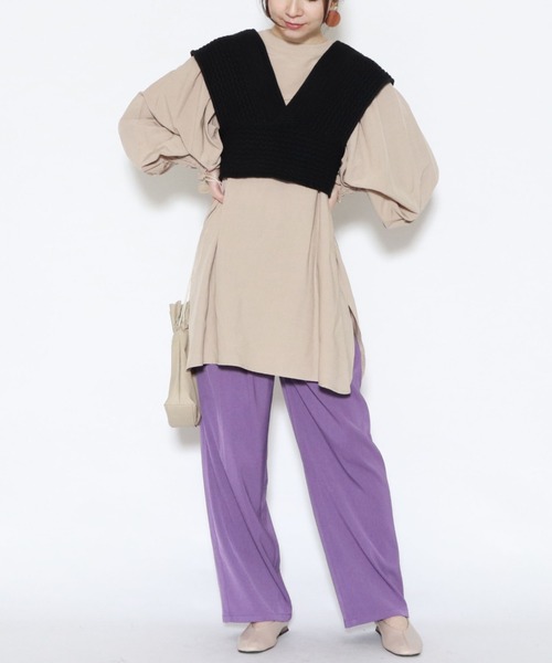 archives(アルシーヴ)の「2wayタックスリーブブラウス(シャツ/ブラウス・レディース・ベージュ/オフホワイト/ブルー/モカ・MEDIUM)」の9枚目の写真