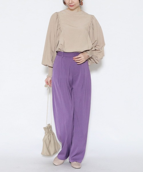 archives(アルシーヴ)の「2wayタックスリーブブラウス(シャツ/ブラウス・レディース・ベージュ/オフホワイト/ブルー/モカ・MEDIUM)」の8枚目の写真