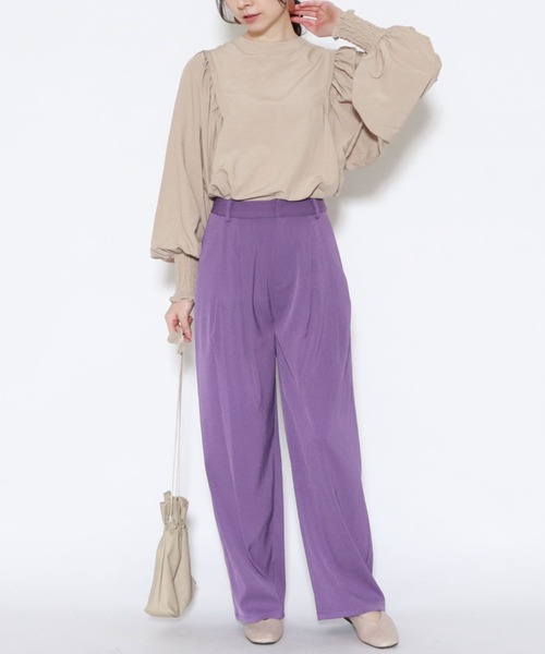 archives(アルシーヴ)の「2wayタックスリーブブラウス(シャツ/ブラウス・レディース・ベージュ/オフホワイト/ブルー/モカ・MEDIUM)」の7枚目の写真