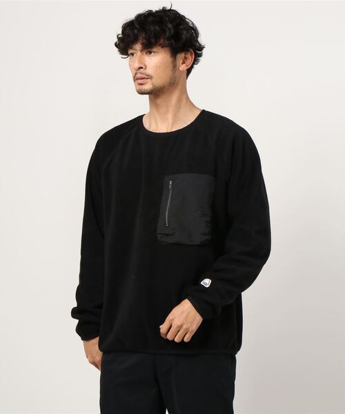 SIERRA DESIGNS（シェラデザイン）の「リサイクルフリース（スウェット・メンズ・カーキ/ブラック・L/XL）」の4枚目の写真