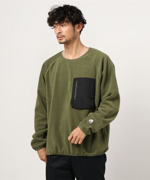 SIERRA DESIGNS（シェラデザイン）の「リサイクルフリース（スウェット・メンズ・カーキ/ブラック・L/XL）」の3枚目の写真