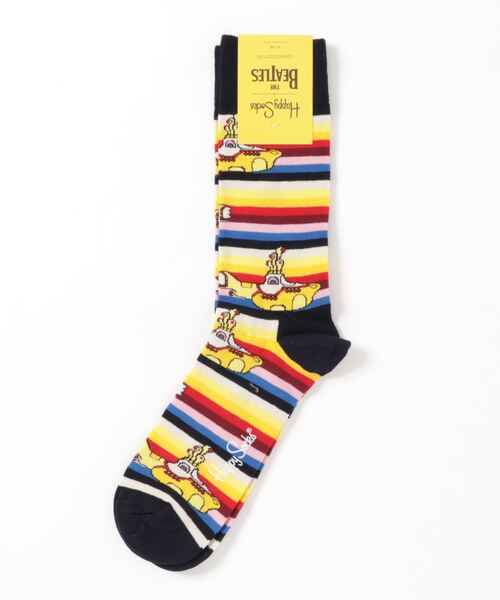 Happy Socks（ハッピーソックス）の「★HAPPY SOCKS★Beatles コラボモデル（ソックス/靴下・レディース・ブラック/イエロー/ブラック系その他/ブラック系その他2/ブラック系その他3/ブラック系その他4/ホワイト/イエロー系その他/ネイビー/キナリ/ブルー系その他・MEDIUM/SMALL）」の4枚目の写真
