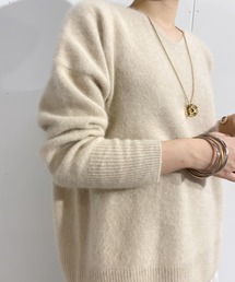 SHENERY | ラクーンVネックニットプルオーバー(ニット/セーター)