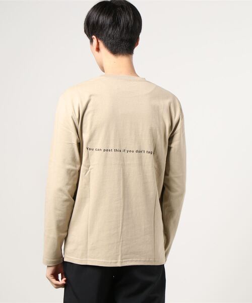 INNOCENT(イノセント)の「プリントロングスリーブTシャツ(Tシャツ/カットソー・メンズ・ホワイト/ブラック/ベージュ・MEDIUM/LARGE)」の7枚目の写真
